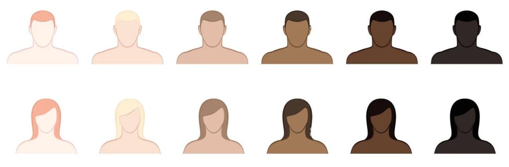 Olive Skin Male and Female