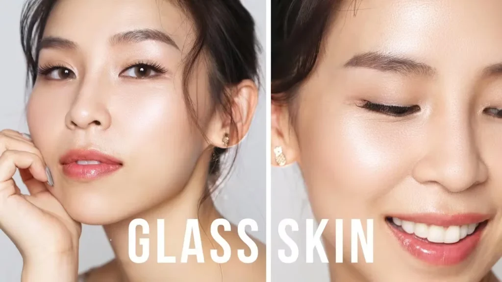 The phrase "glass skin" refers to a complexion 