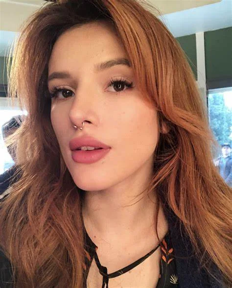 Bella Thorne with red hair