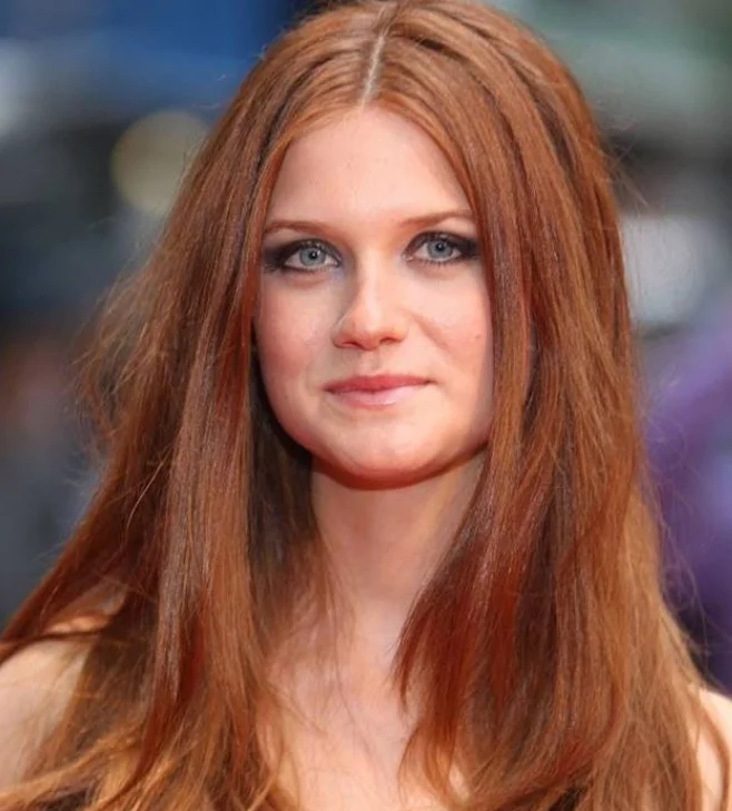 Rachel Hurd-Woodr with red hair