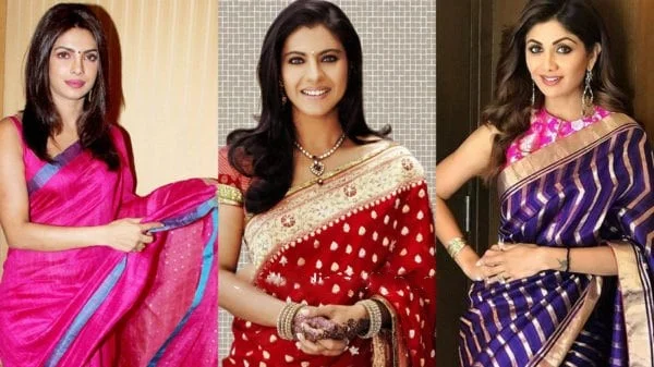 Open Pallu Saree Draping style