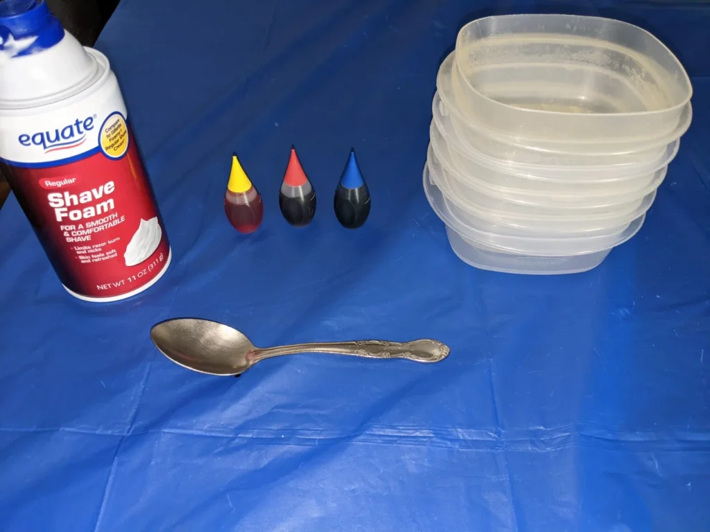 Shaving Cream for remove coloring food