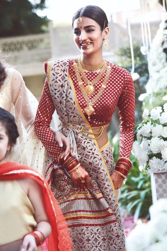 Front Pallu Saree Draping Style