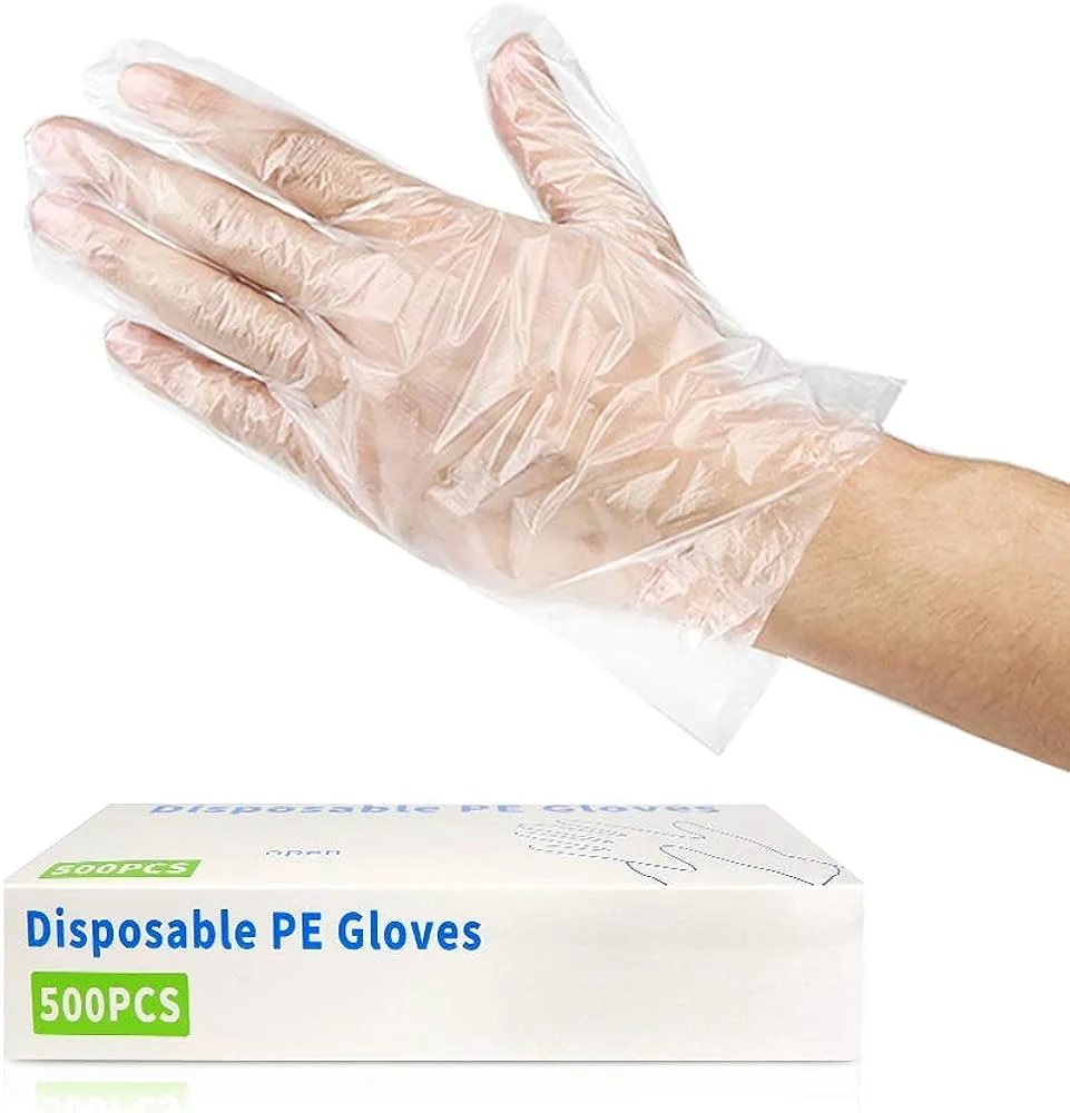 wearing gloves to protect your skin from food coloring
