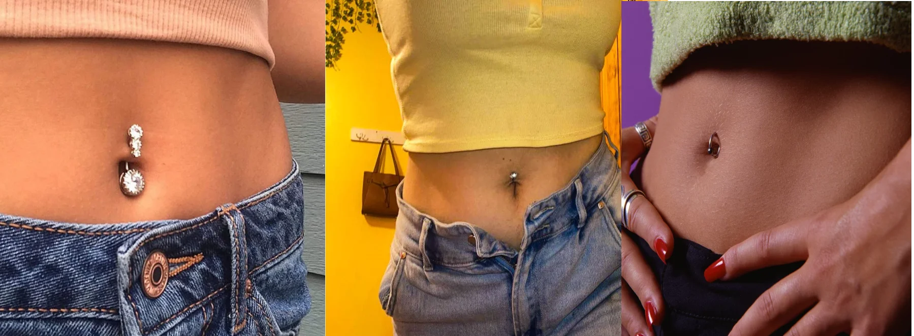 Floating Navel Piercing is a unique belly button