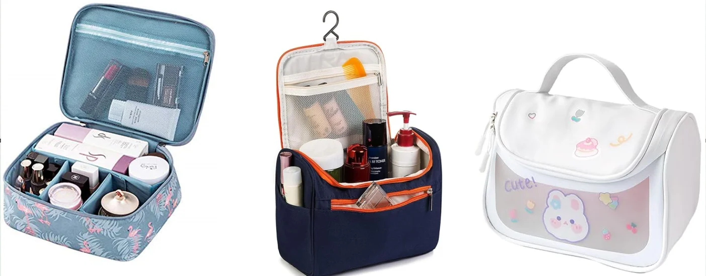 Elevate your skincare routine with our stylish skincare bags